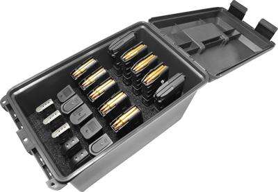 Misc. Accessories MTM Case Gard Ready Series MTM TACTICAL MAG CAN -FOR 10 (30 RD) AR MAGS & 10 (DOUBLE STACKED) HANDGUN